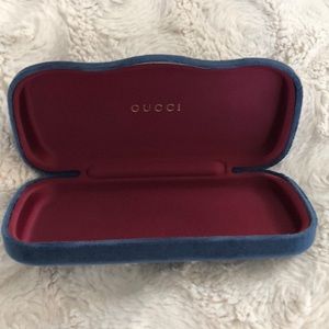 Gucci velvet eyeglass case